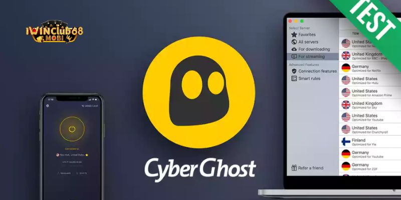 CyberGhost VPN – Hỗ trợ lướt web an toàn